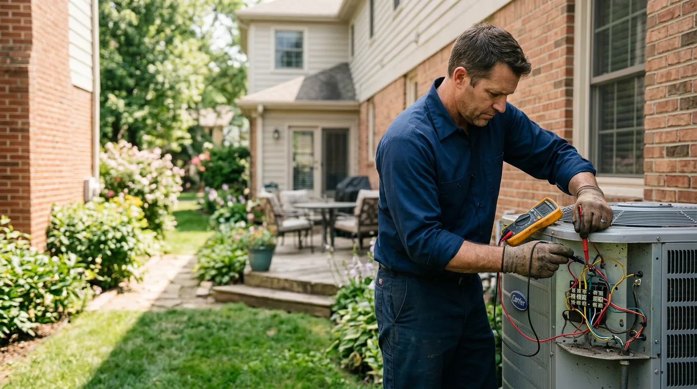 HVAC technician working near Ridgeview, WV